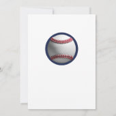 Invitation Anniversaire sur le thème des joueurs de baseball  (Dos)