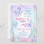 Invitation anniversaire sur le thème nautique. (Devant)