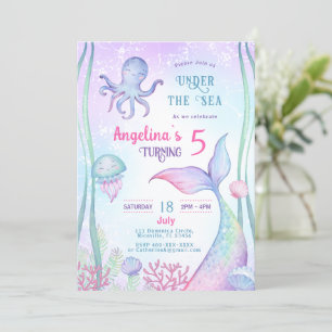 Invitation anniversaire sur le thème nautique.