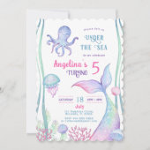 Invitation anniversaire sur le thème nautique. (Devant)