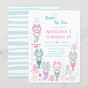 Invitation anniversaire sur le thème nautique.