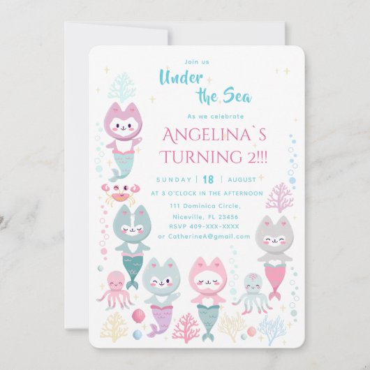 Invitation anniversaire sur le thème nautique. (Devant)