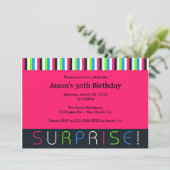 Invitation Anniversaire surprenant (Debout devant)