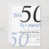 Invitation Anniversaire Surprise N'Importe Quel Âg (Devant)