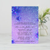 Invitation Anniversaire Sweet 16e Mariage de Parties scintill (Debout devant)