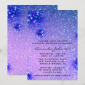 Invitation Anniversaire Sweet 16e Mariage de Parties scintill (Devant / Derrière)