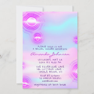 Invitation Anniversaire Sweet 16ème Holographe Futuriste Unic