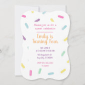 Invitation Anniversaire Sweets Sprinkles (Devant)