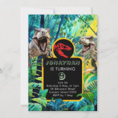 Invitation Anniversaire T-Rex taculaire (Devant)