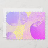 Invitation Anniversaire tendance Gemini Jaune (21 mai - 20 ju (Dos)