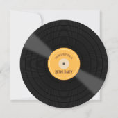 Invitation anniversaire thème rétro (Devant)