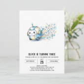 Invitation Anniversaire Tiny Tech Robot (Debout devant)