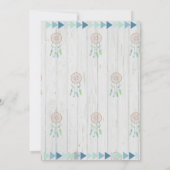 Invitation Anniversaire toujours sauvage rustique du tribal (Dos)