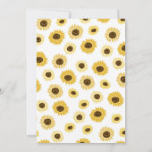 Invitation Anniversaire Tournesol (Dos)