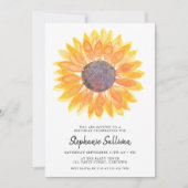 Invitation Anniversaire Tournesol  (Devant)