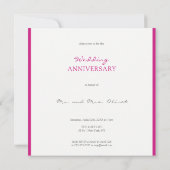 Invitation Anniversaire Toutes Années Pivoine Rose Clair (Dos)
