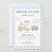 Invitation Anniversaire Train Chugga Chugga  (Devant)