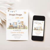 Invitation Anniversaire Train Chugga Chugga Two Tw