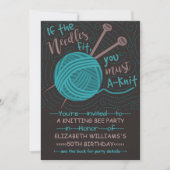 Invitation Anniversaire Tricot Bee Party | Fantaisie de Trico (Devant)