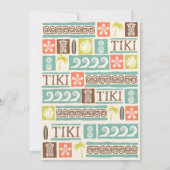 Invitation Anniversaire tropical du Parti Retro Tiki (Dos)