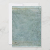 Invitation Anniversaire Turquoise rustique (Dos)