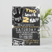 Invitation Anniversaire TWO Legit (Debout devant)