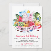 Invitation anniversaire Twotti Frutti Two Sweet (Devant)