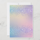 Invitation Anniversaire Unicorne Pastel Rainbow Pa (Dos)