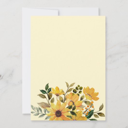 Invitation Anniversaire vert jaune (Dos)