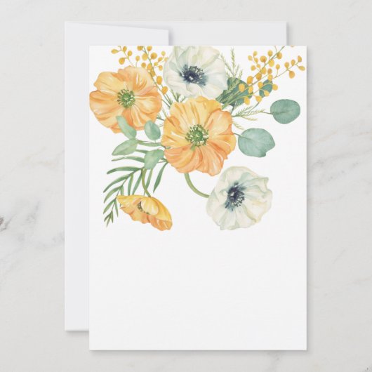 Invitation Anniversaire vert orange et blanc (Dos)