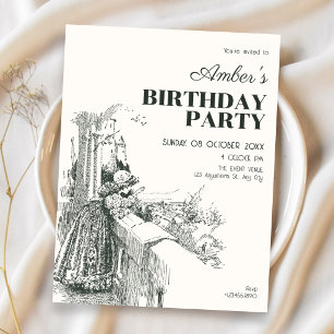 Invitation Anniversaire vintage