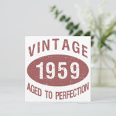 Invitation Anniversaire Vintage 1959 (Debout devant)