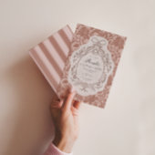 Invitation Anniversaire vintage Floral Preppy