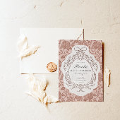 Invitation Anniversaire vintage Floral Preppy