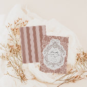 Invitation Anniversaire vintage Floral Preppy