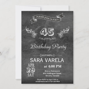 INVITATION ANNIVERSAIRE VINTAGE POUR TOUT ÂGE