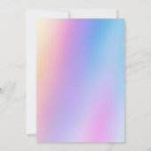 Invitation Anniversaire violet holographique (Dos)