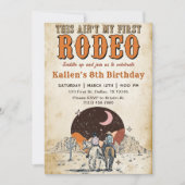 Invitation Anniversaire Western Cowboy Wild West (Devant)