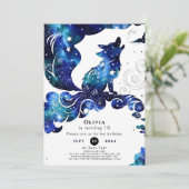 Invitation Anniversaire Whimsical Boho Wolf (Debout devant)