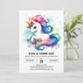 Invitation Anniversaire Whimsical Editable Horse (Debout devant)