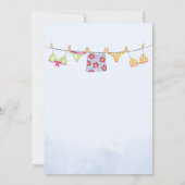 Invitation Anniversaire Whimsical Summer Pool Party Amusants (Dos)