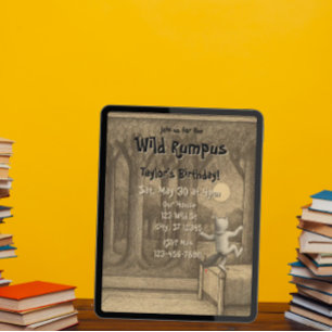 Invitation Anniversaire Wild Rumpus