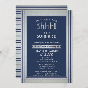 Invitation Anniversary Surprise Party