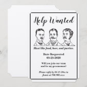 Invitation Annonce d'aide recherchée pour garçon d'honneur (Devant / Derrière)