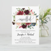 Invitation Annonce d'annulation de l'événement floral reporté (Debout devant)