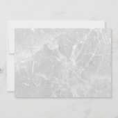 Invitation Annonce d'annulation de mariage en marbre moderne (Dos)