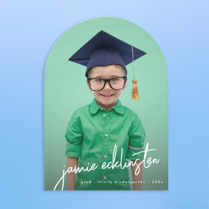 Invitation Annonce d'arche de graduation de maternelle avec p