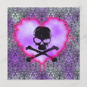 Invitation Annonce de 16 ans élégant Poison gothique