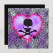 Invitation Annonce de 16 ans élégant Poison Sweet (Devant / Derrière)