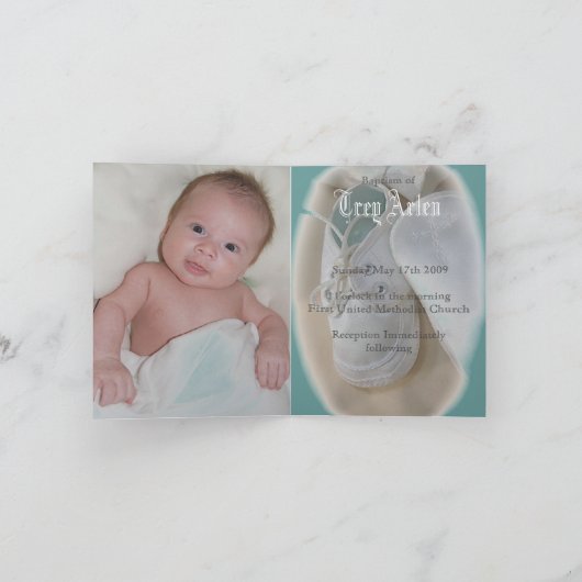 Invitation Annonce de baptême (Intérieur)